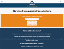 Tablet Screenshot of mesotheliomahelp.org